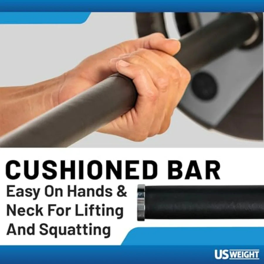 NONED Barbell Weight Set For Home Gym With Adjustable Weights