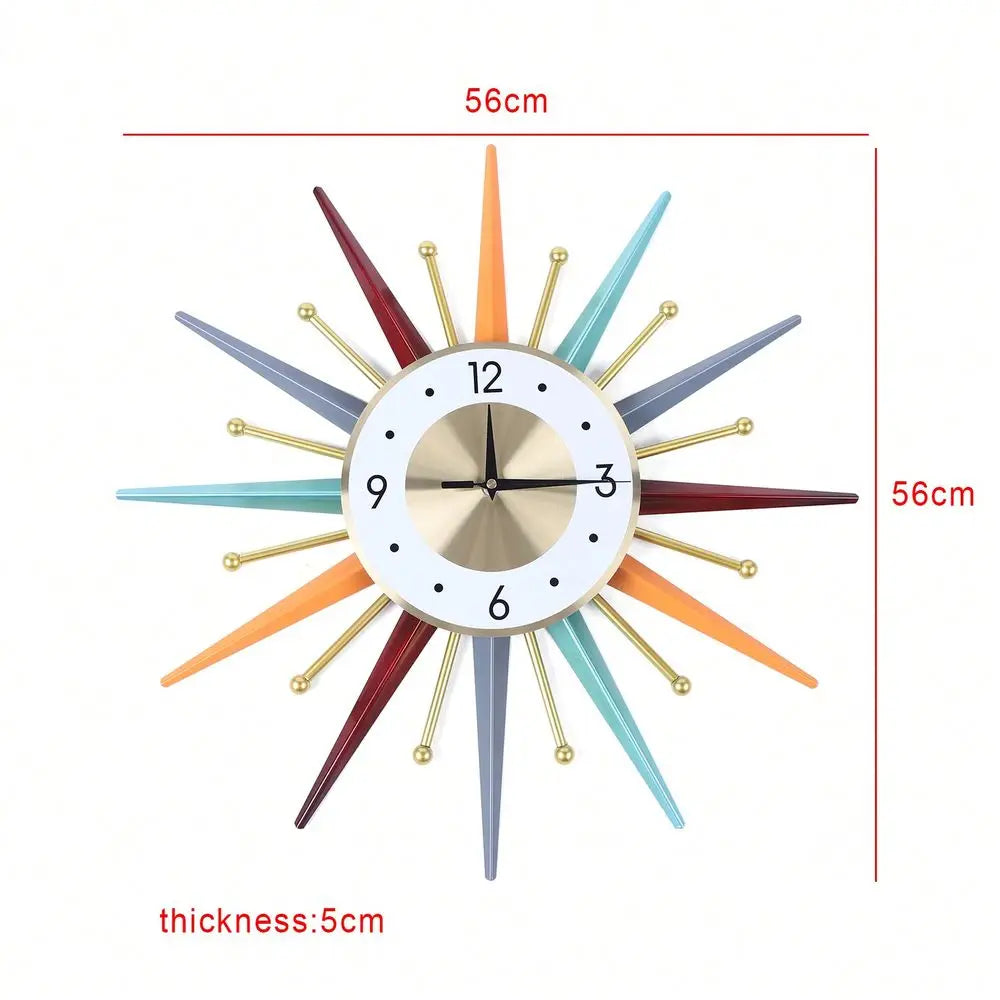 Wall Clock For Living Room Bedroom Study Indoor Outdoor Multiuse
