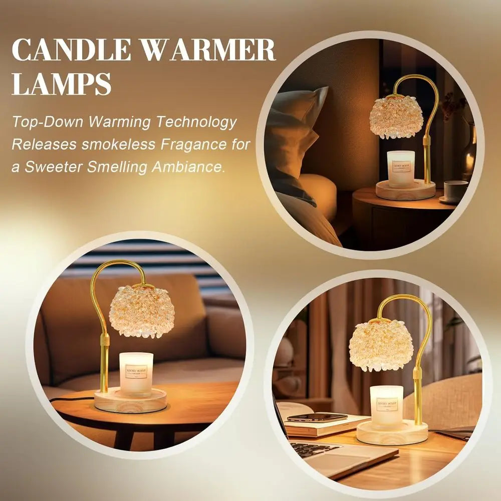 Candle Warmer Lamp With Timer Dimmable Crystals 312 K9