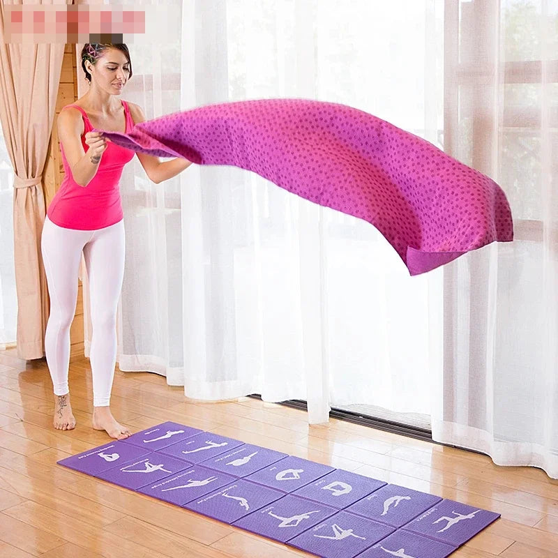 NONECN Non Slip Yoga Towel and Pilates Mat Sweat Absorbent