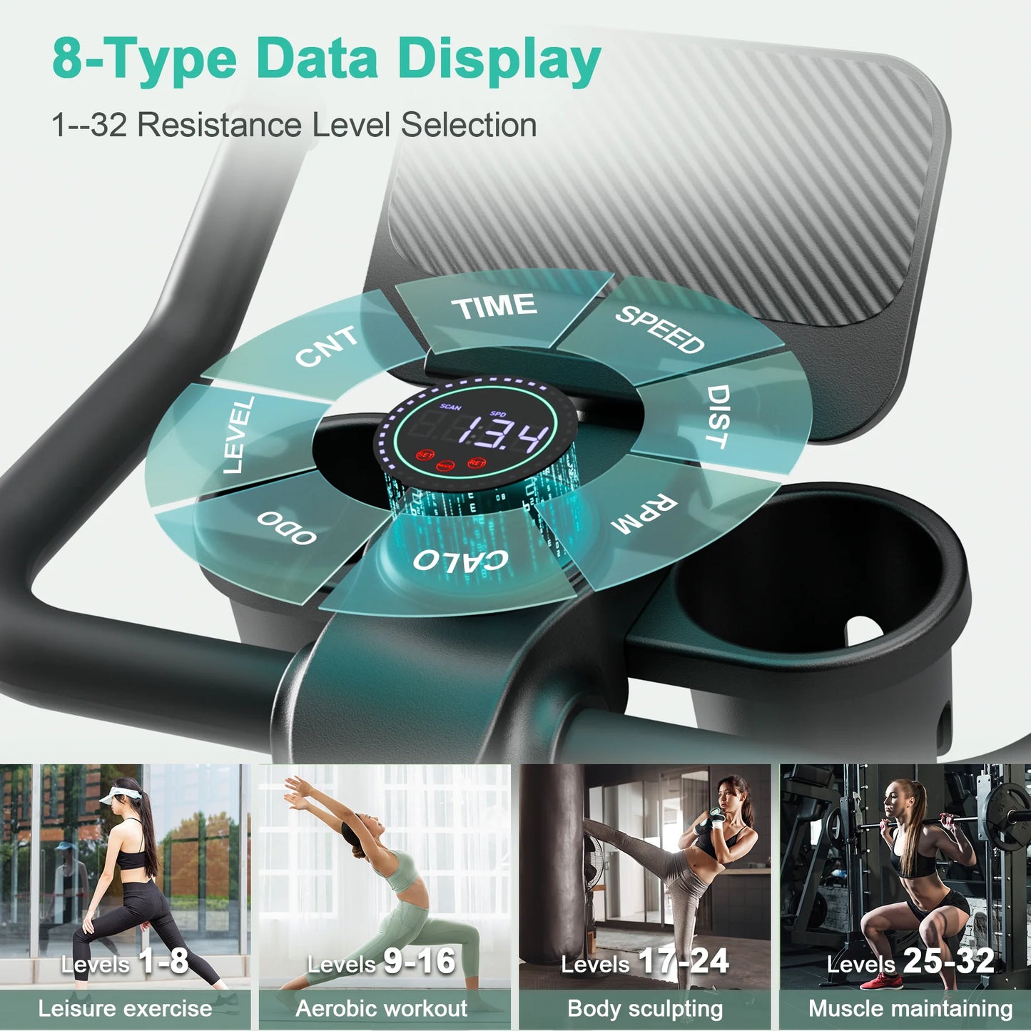 Superun Magnetic Resistance Exercise Bike for Home Gym