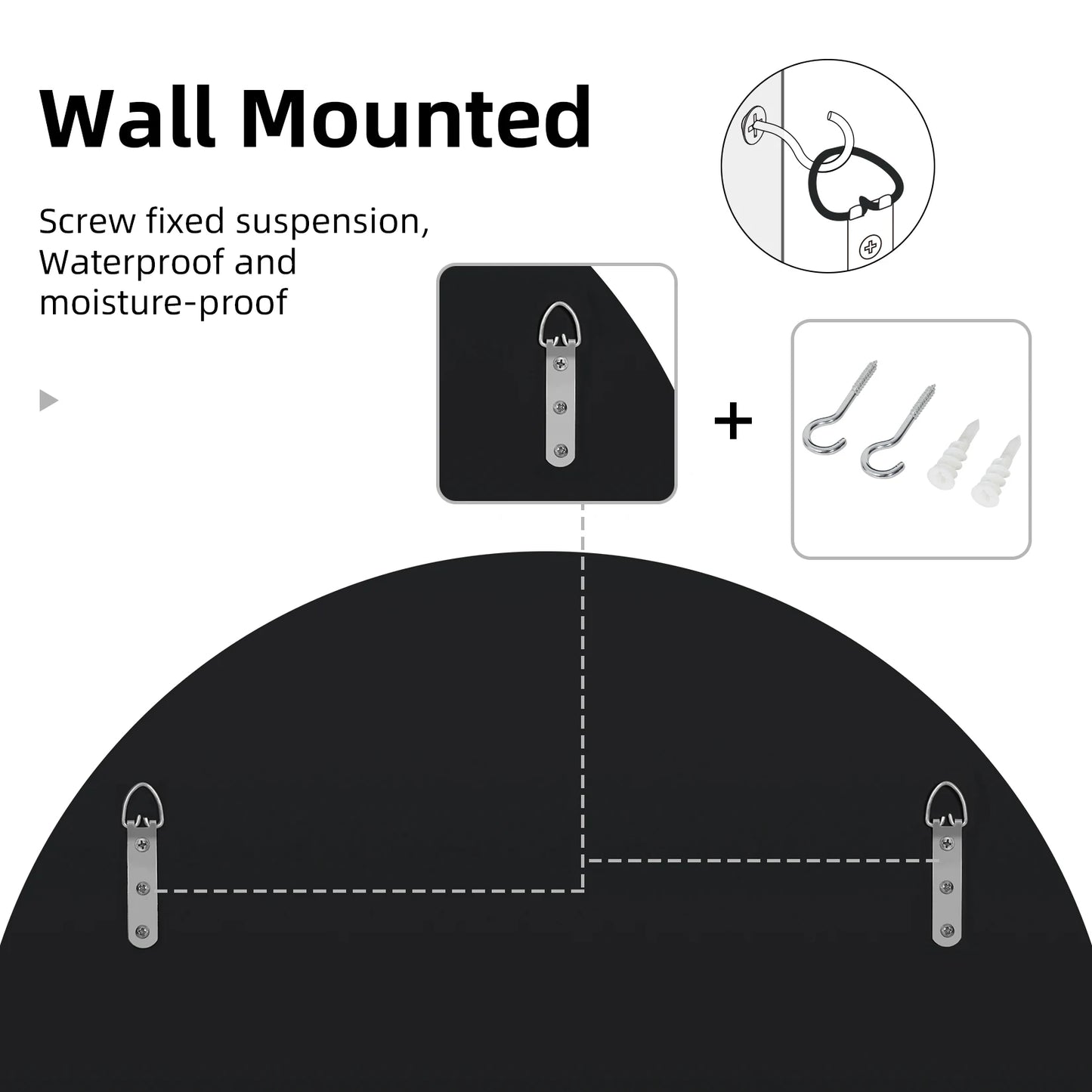 Round Starburst Decorative Wall Mirror For Bathroom And Living Room