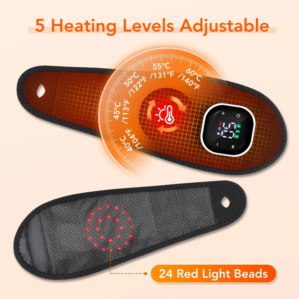 Hailicare Rechargeable Heated Wrist Brace With Vibration Therapy