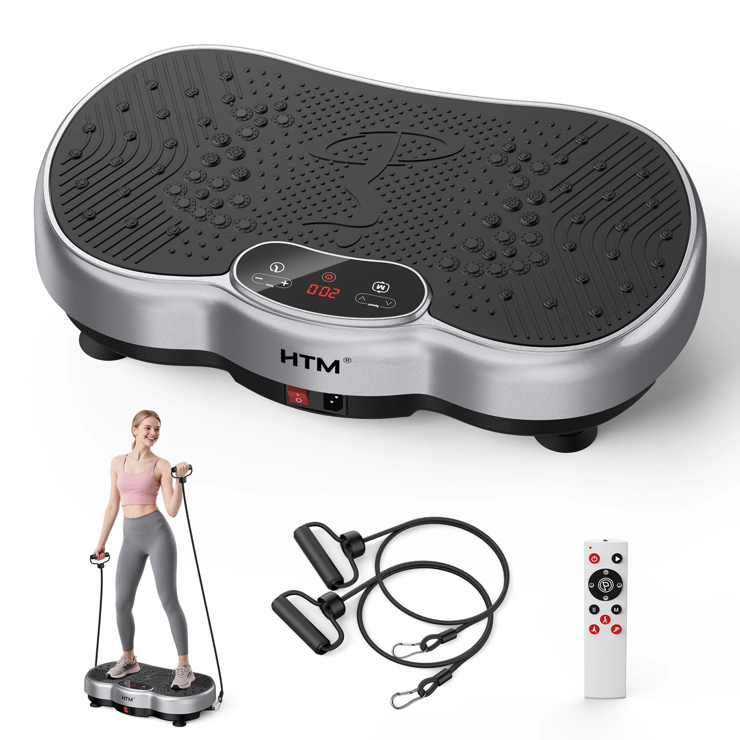 HTM Whole Body Vibration Plate Calorie Counter 120 Speed Levels