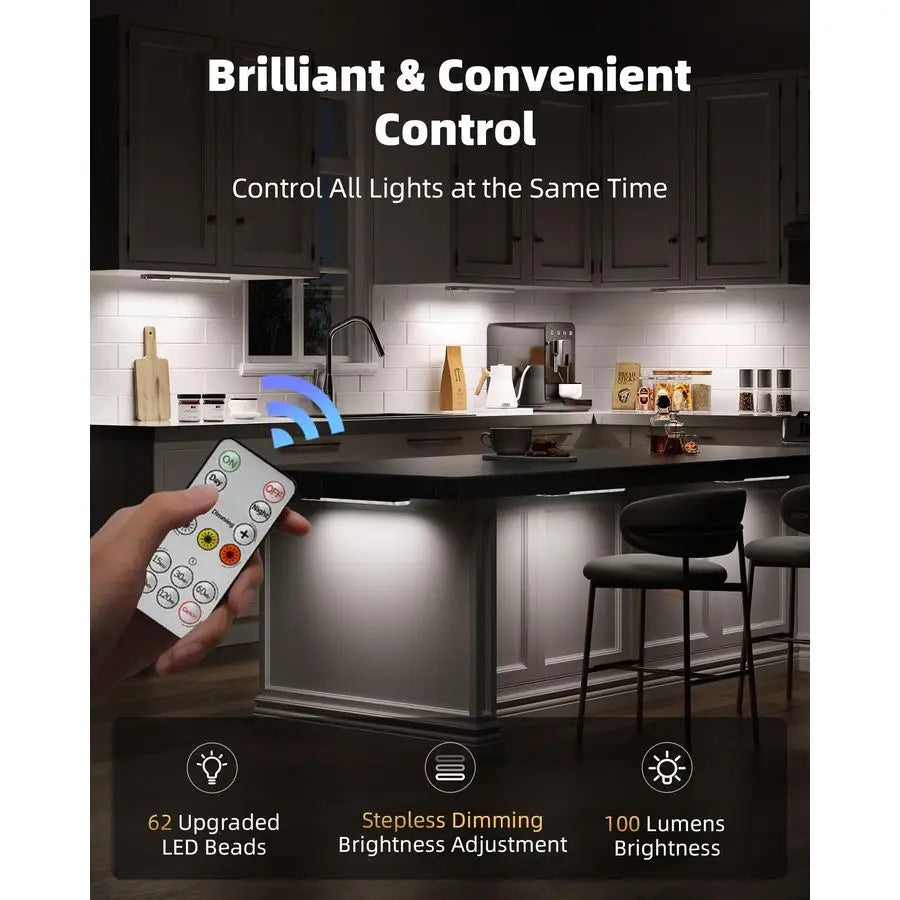 Under Cabinet Lighting With Charging Station And Wireless Motion Sensor