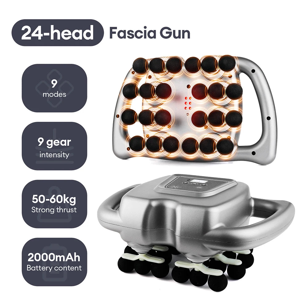 Foreverlily Fascia Gun 16 Heads High Frequency Percussion Massager