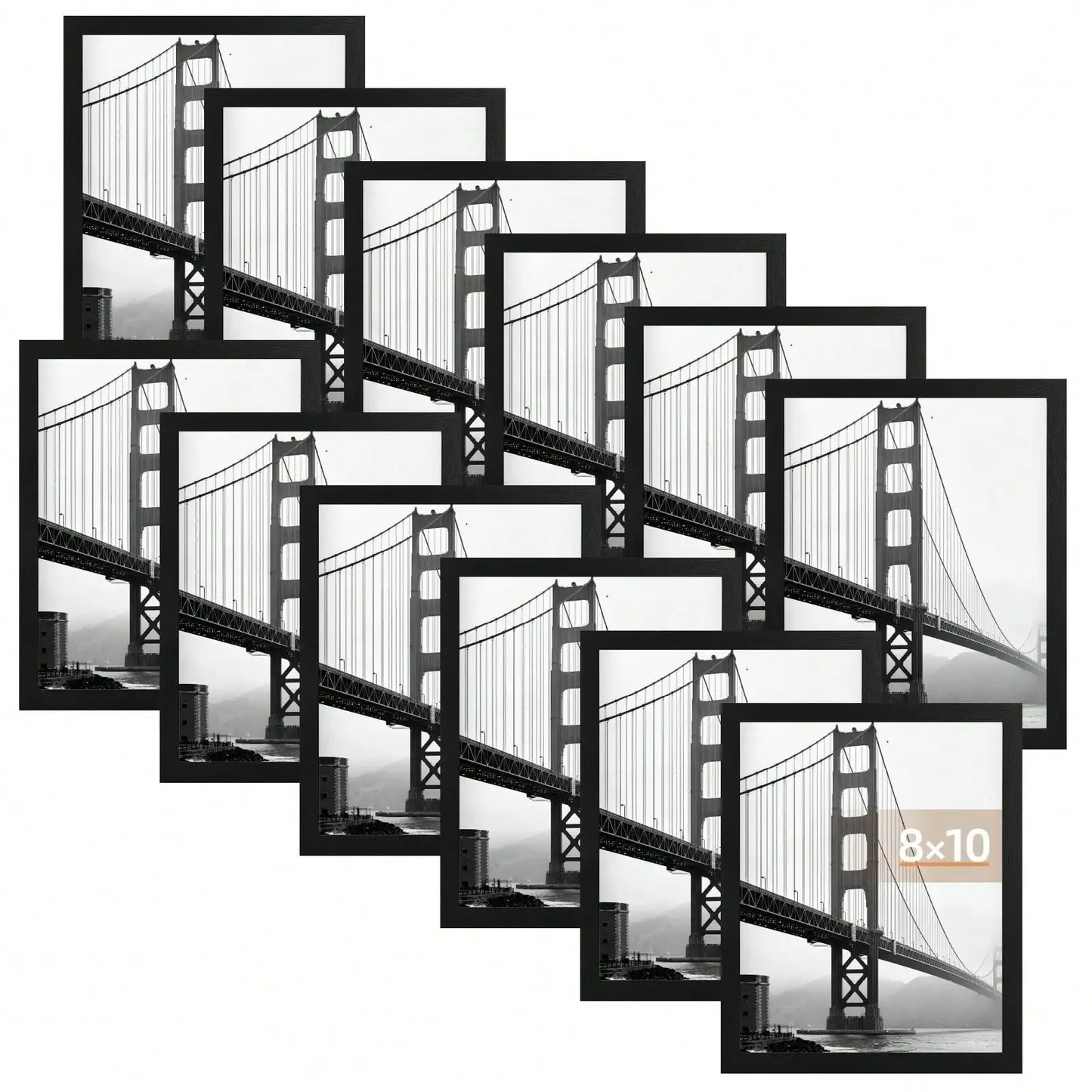 12 Pack Picture Frames With Glass For Wall Display