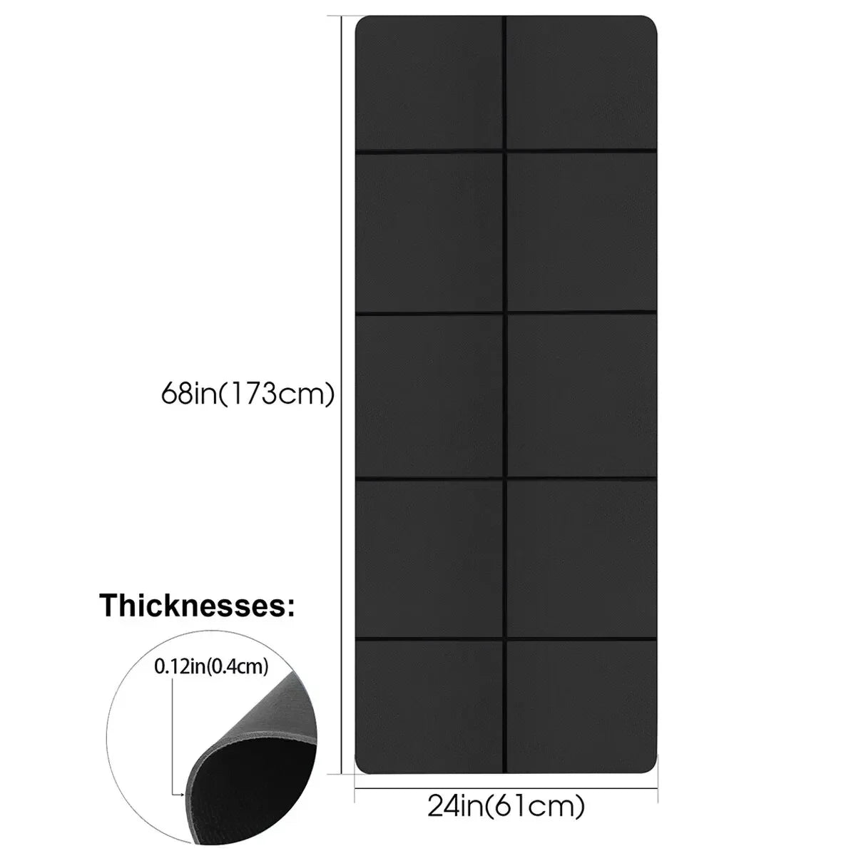 EVA Yoga Mat For Fitness And Pilates Gymnastics Mat