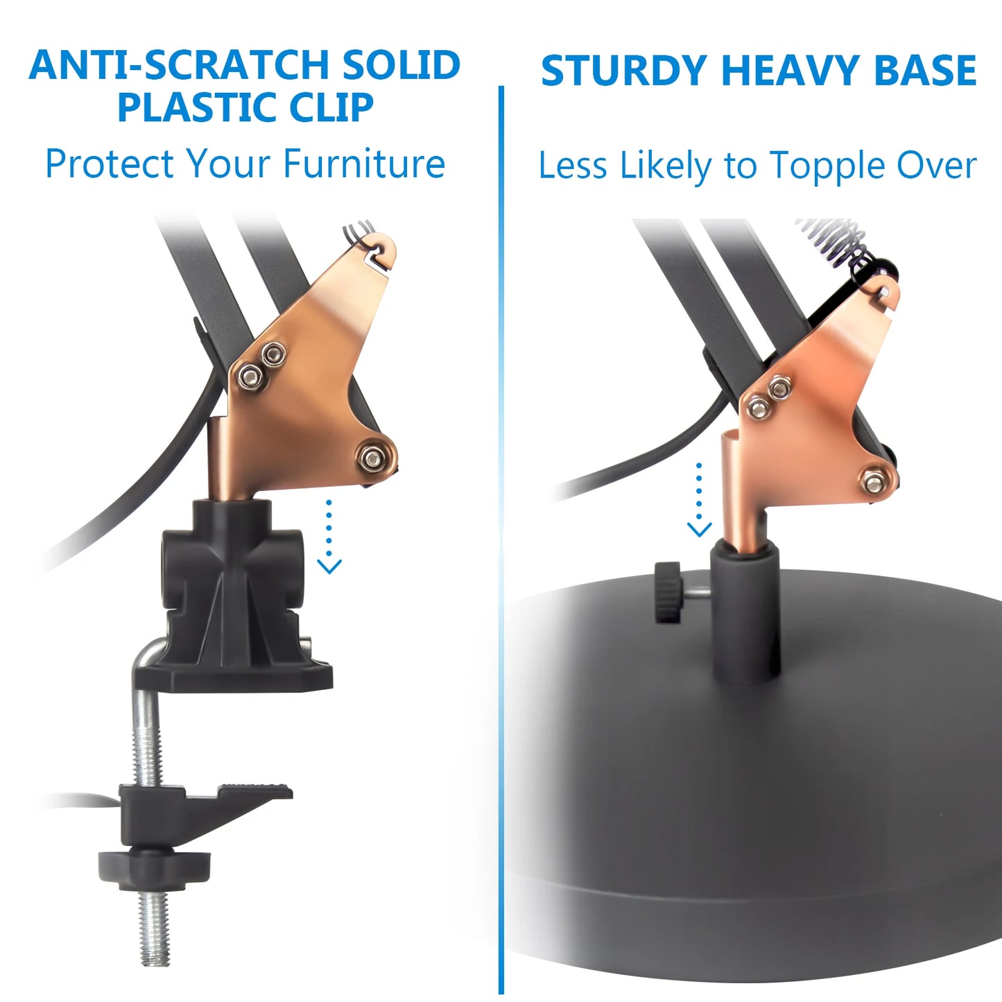 Adjustable Metal Swivel Arm Architect Desk Lamp For Home Office
