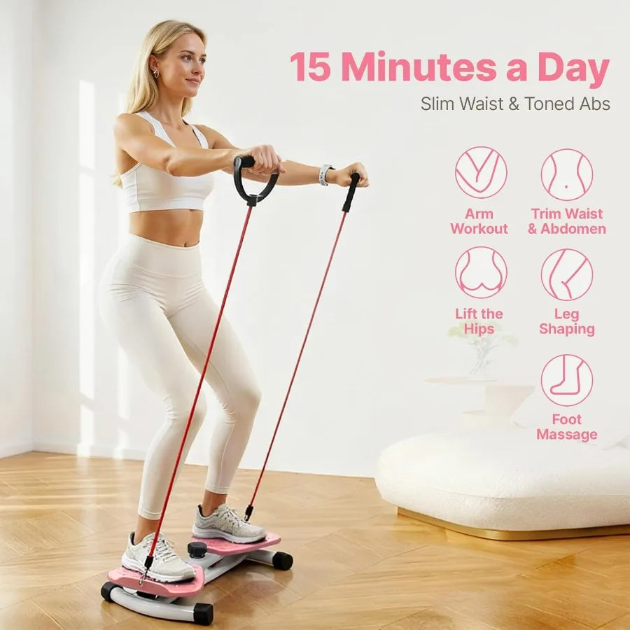 Waist Twister Machine 300 Lbs Capacity For Core Ab Workout