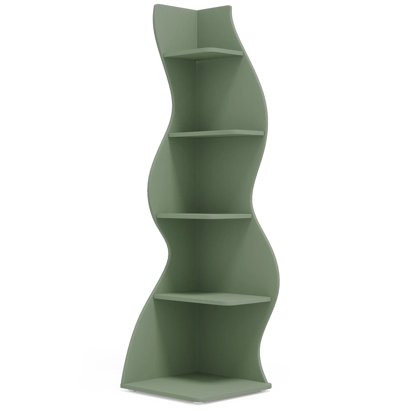 Tribesigns Five Tier Corner Shelf Wall Bookshelf Plant Stand