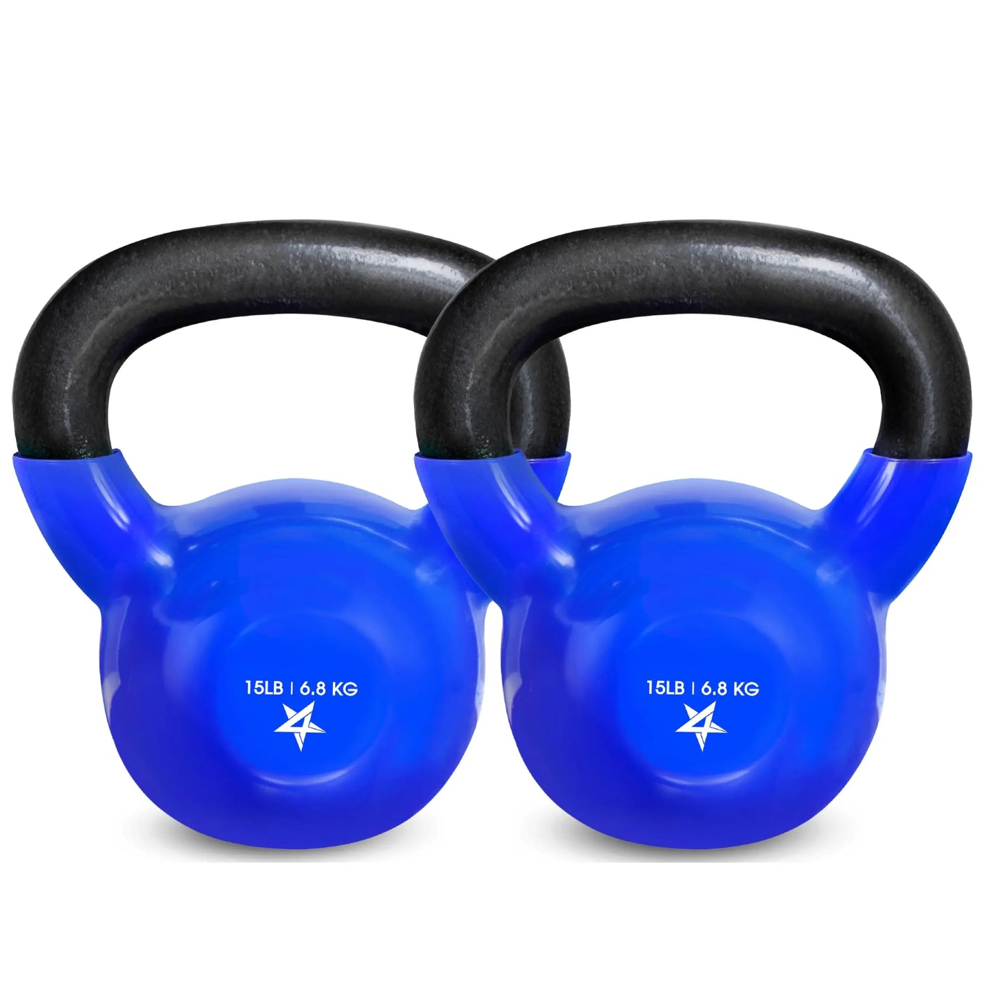 Vinyl Coated Cast Iron Kettlebell 5 To 100 LB For Full Body Training