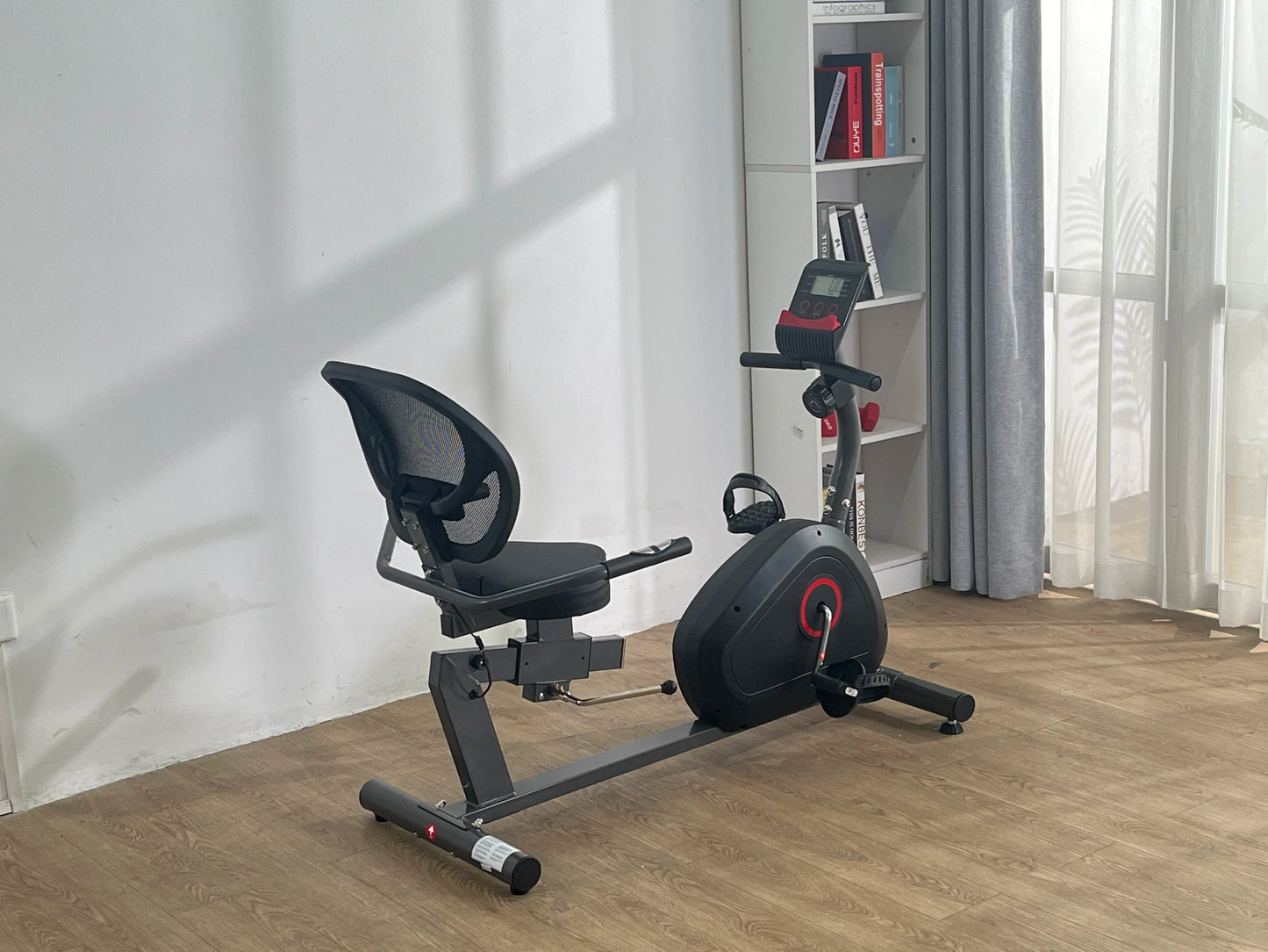 Recumbent Exercise Bike For Home 8-Level Quiet With Comfortable Seat