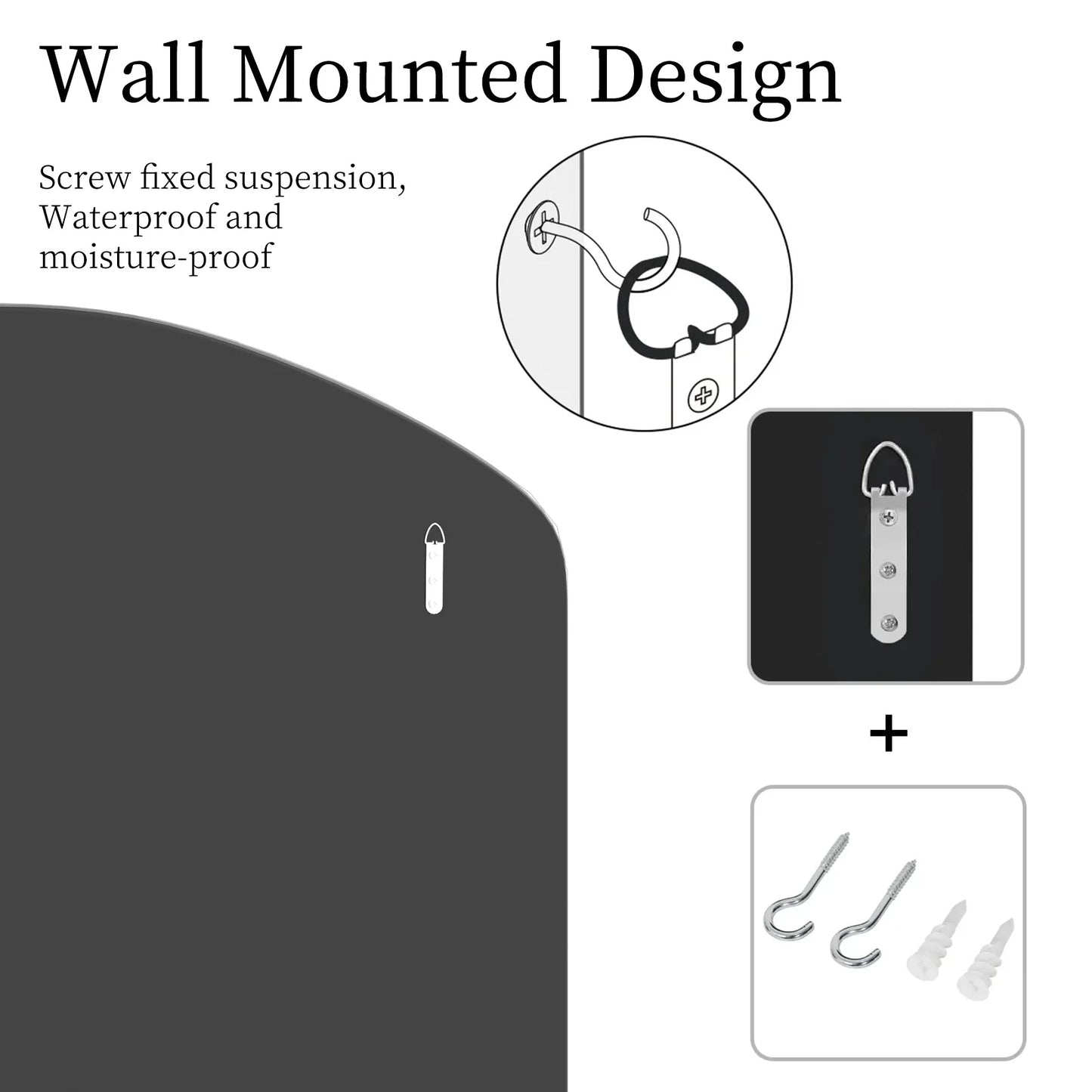 Arched Wall Mirror With Bling Beveled Edge In Silver Glass