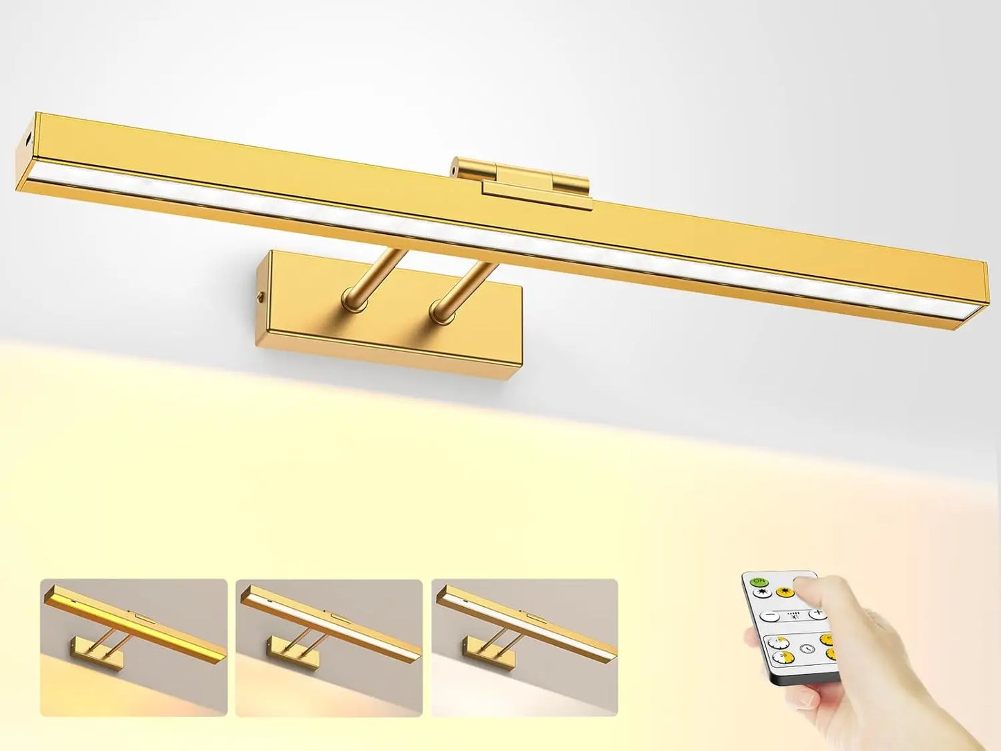 PRTILOUD Wireless Art Light Dimmable With Remote Control