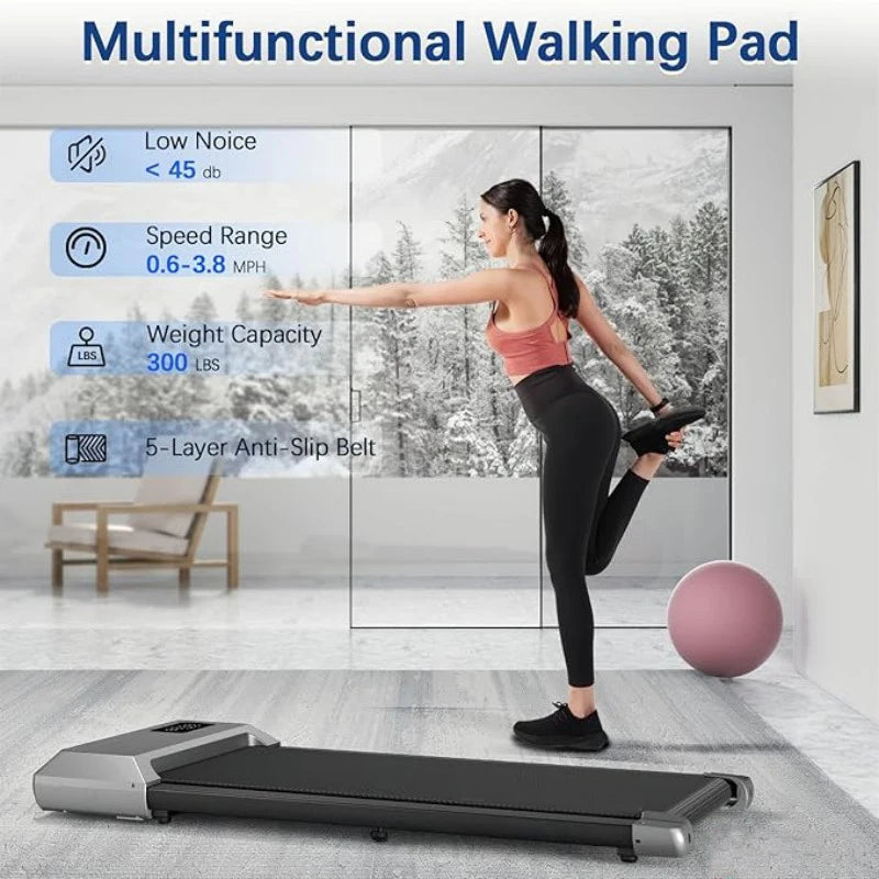 Superun 2.5HP Treadmill 2in1 Walking Running Exercise Machine