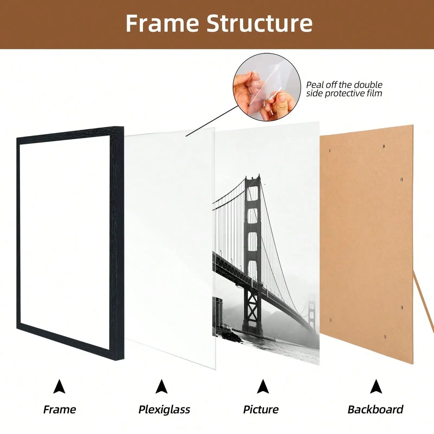 12 Pack Picture Frames With Glass For Wall Display