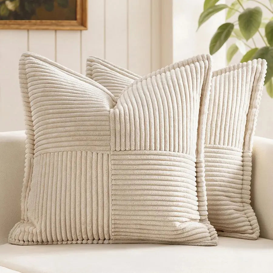 Decorative Euro Sham Throw Pillow Covers Set Of 2 Boho