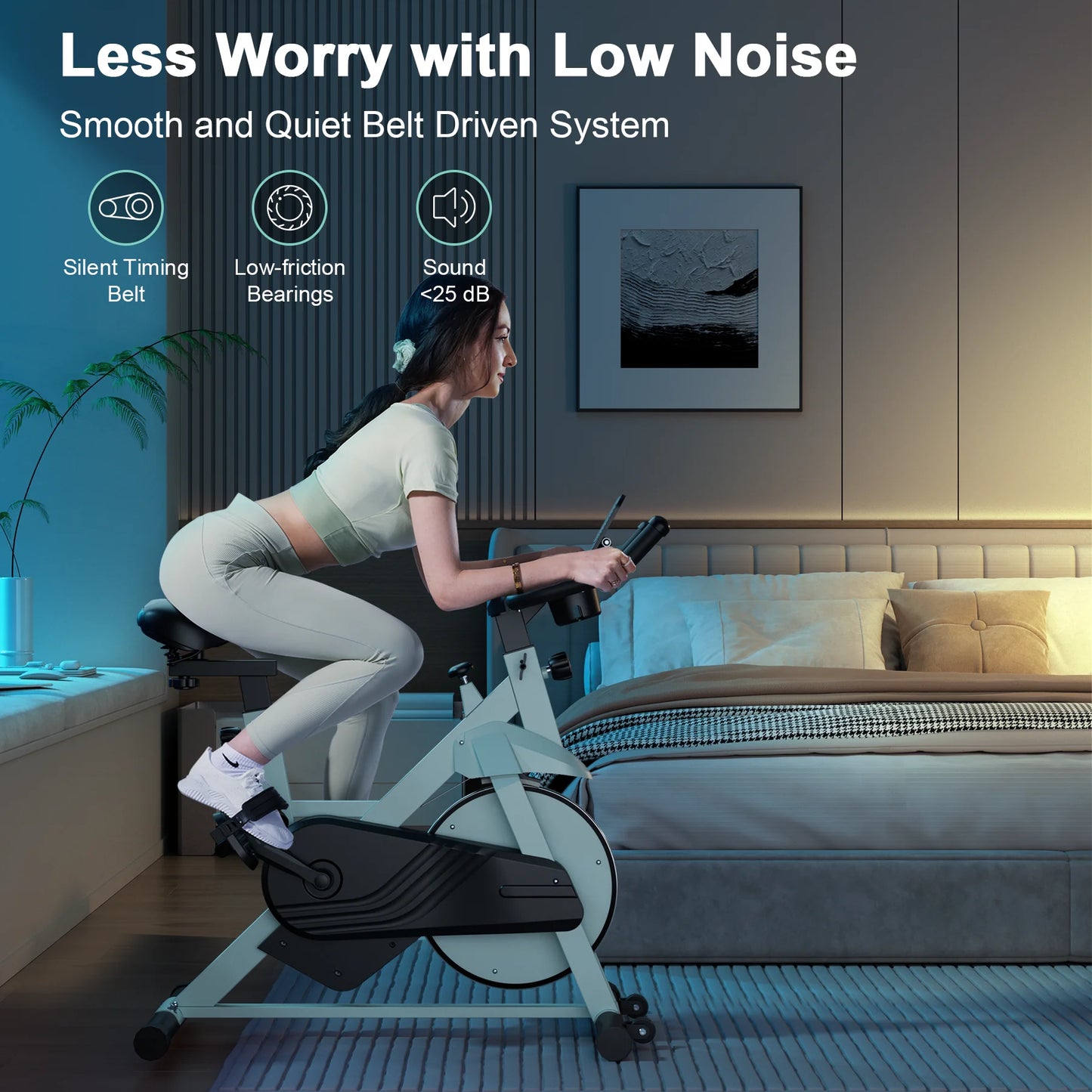 Superun Magnetic Resistance Exercise Bike for Home Gym