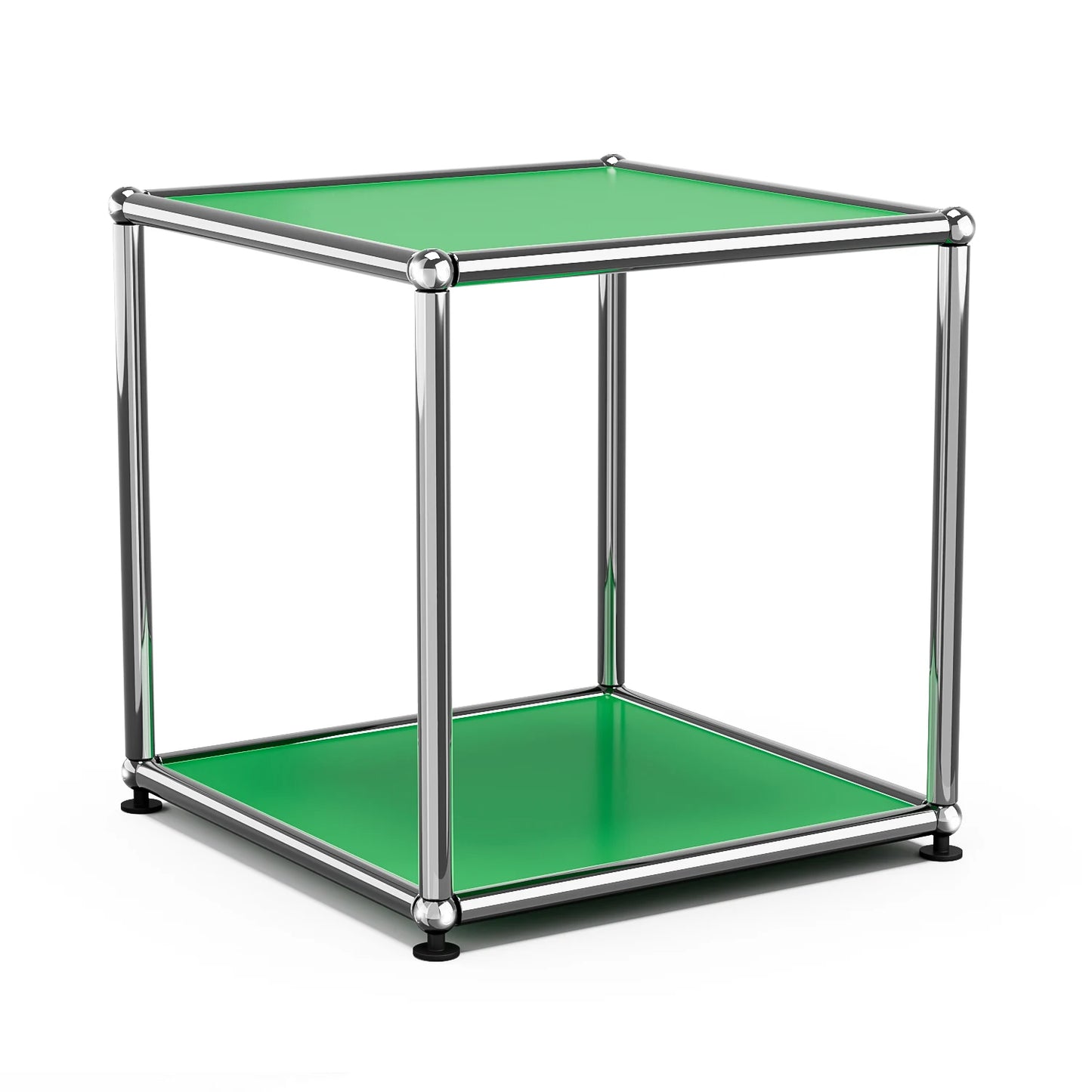 Furgle Modern Minimalist Side End Table With Cube Shelf