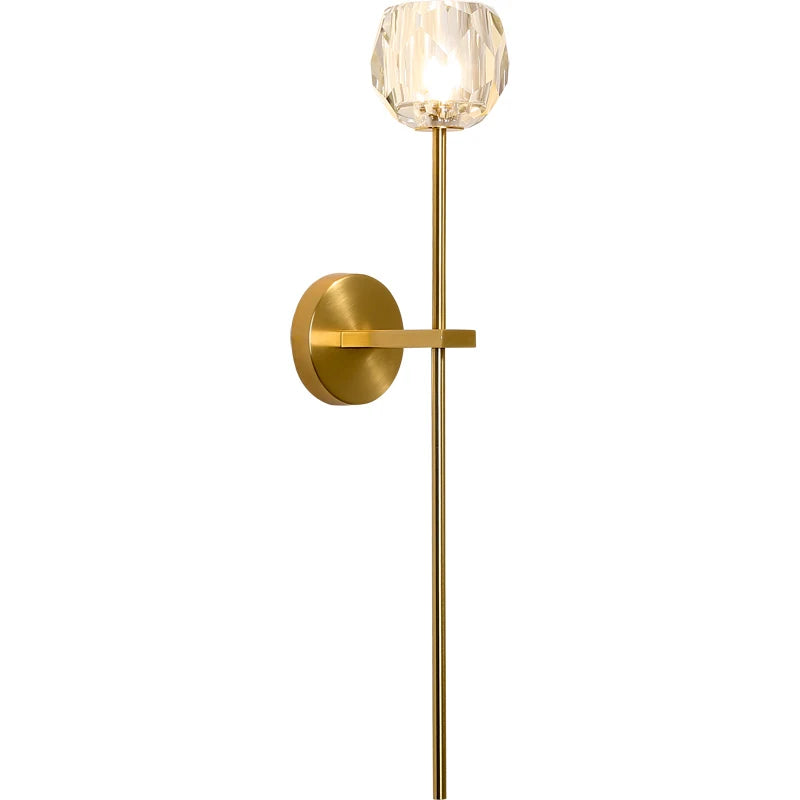 GreeLustr Modern Crystal G9 Wall Sconce Lamp For Bedroom