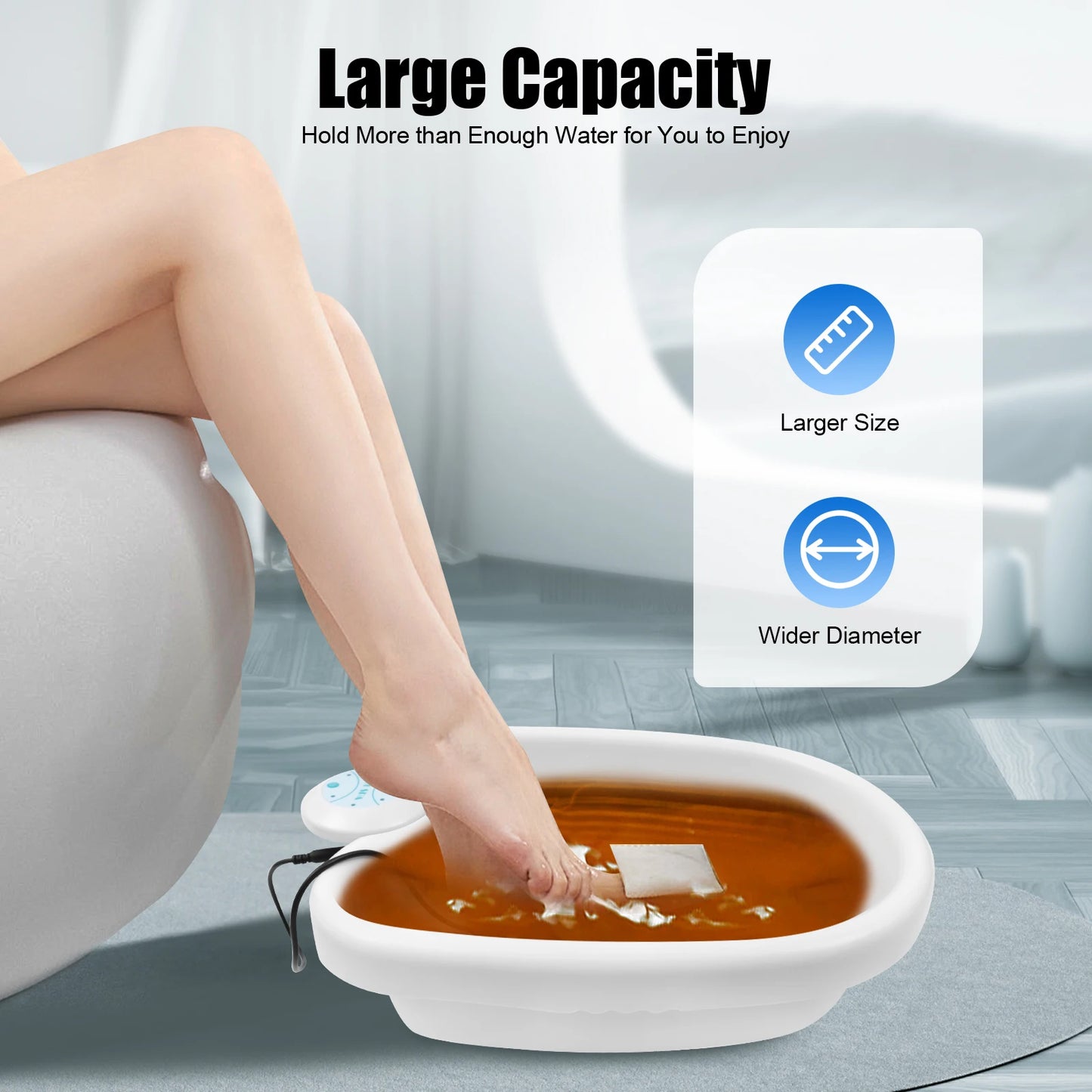 Bymaocar Ionic Foot Bath Detox Machine With Tub Therapy