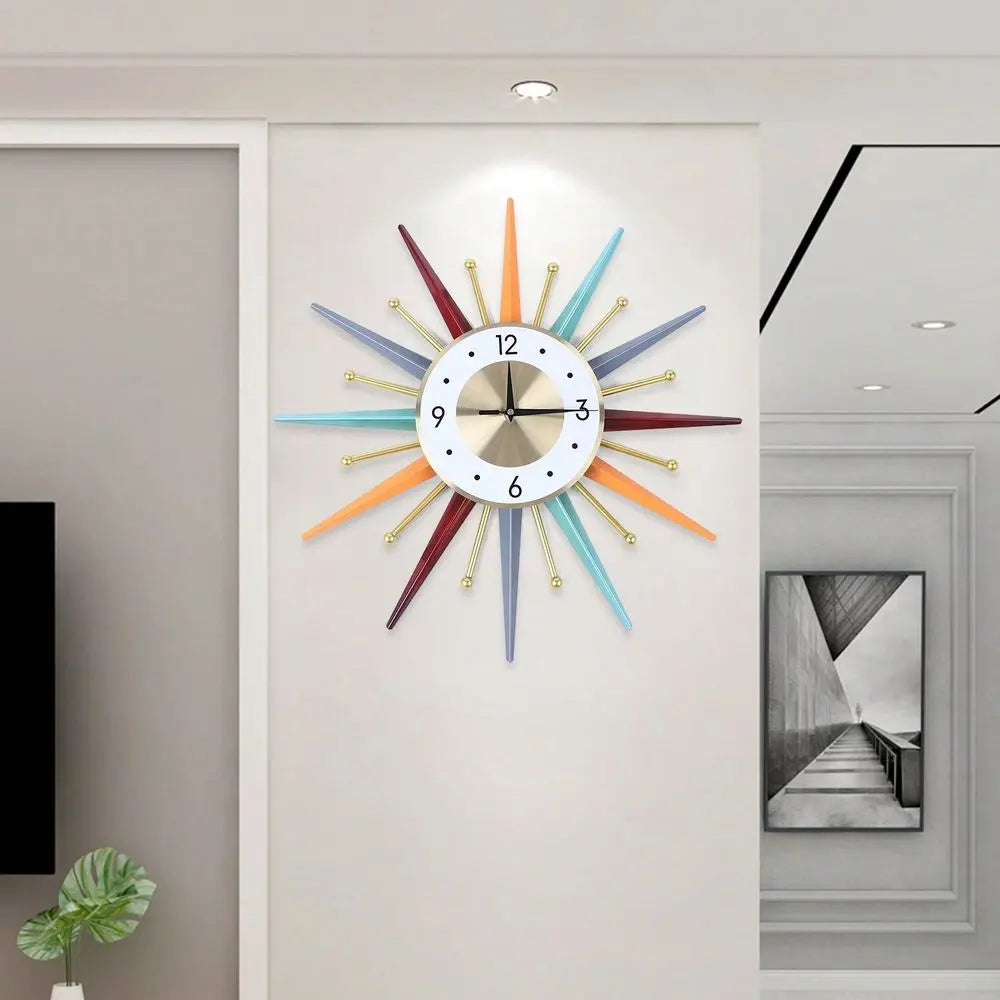 Wall Clock For Living Room Bedroom Study Indoor Outdoor Multiuse