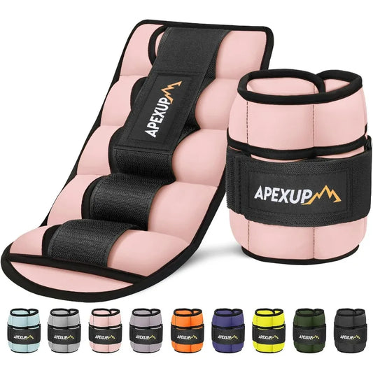 LISM 10lbs Adjustable Ankle Weights For Yoga Walking Running