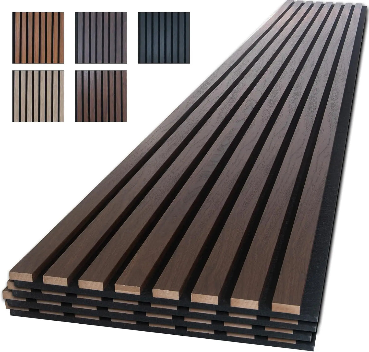 Wood Slat Wall Panels For Interior Soundproof Noise Cancelling Decor