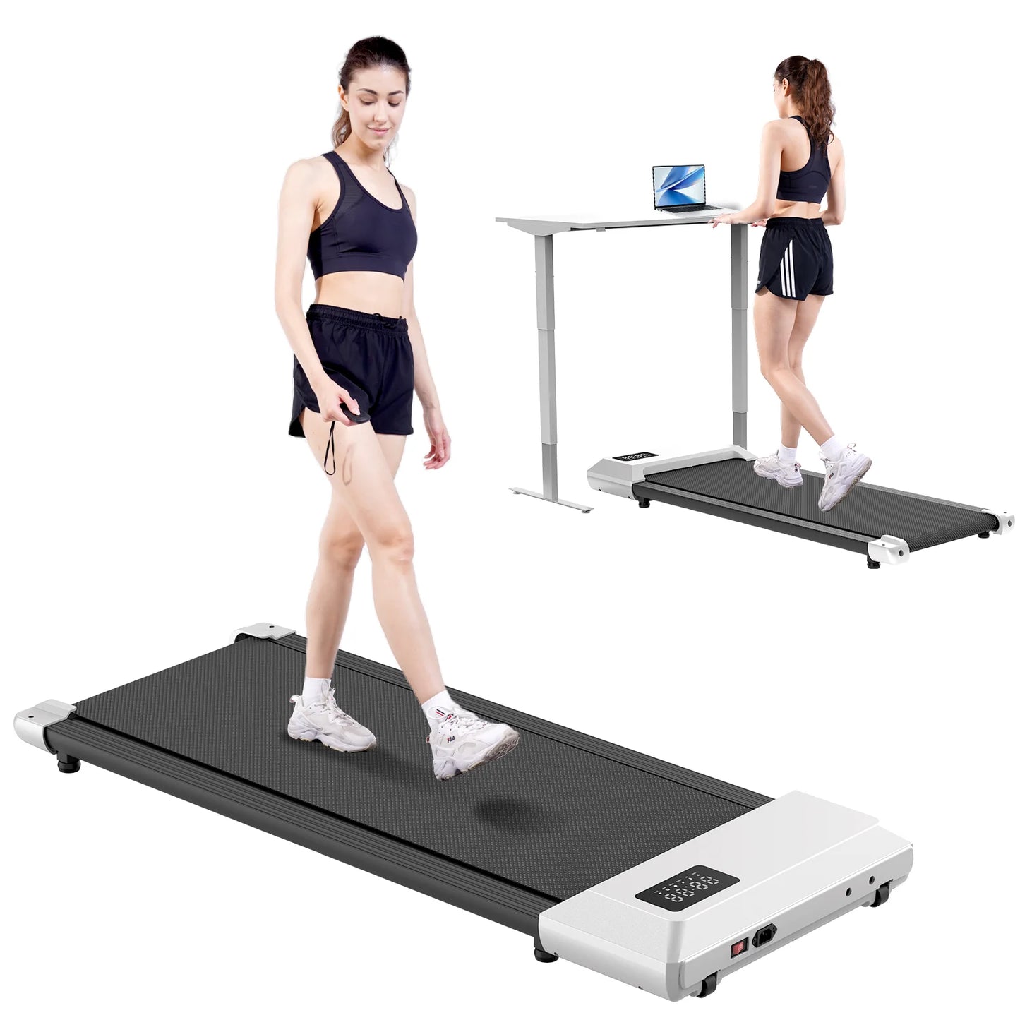 Walking Pad Mini Treadmill Under Desk 2in1 Portable Home Office