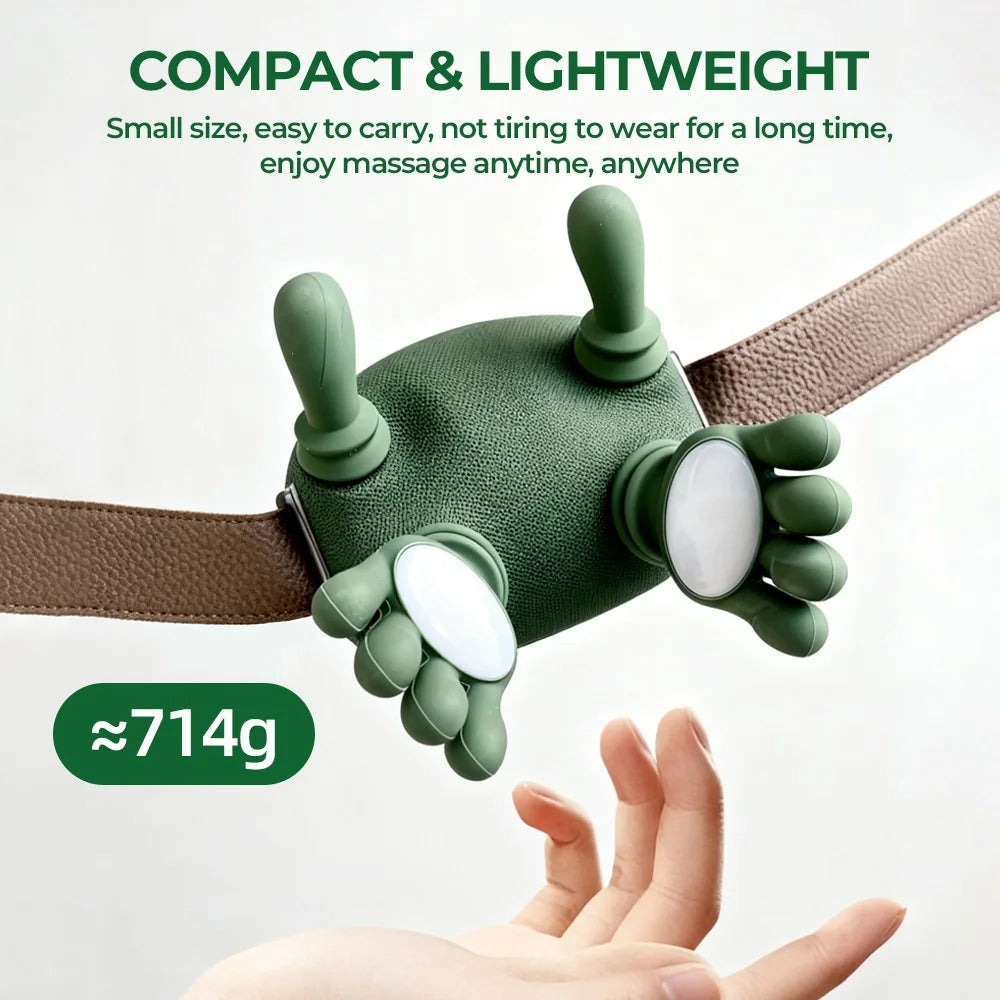 Foreverlily Bionic Finger Neck Shoulder Massager Wireless 4D Kneading
