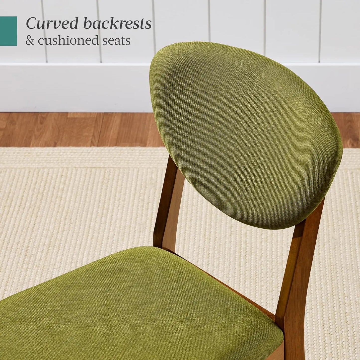 Mid Century Modern Upholstered Dining Chairs