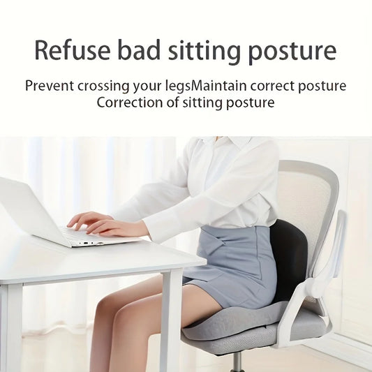 NONECN Ergonomic Memory Foam Seat Cushion With Washable Cover