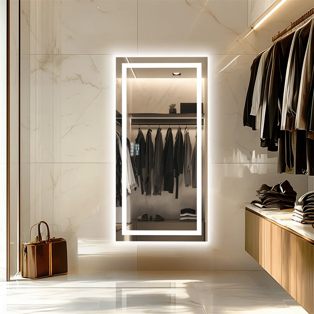 LUVODI Bluetooth Mirror With LED Light And Anti Fog Speaker