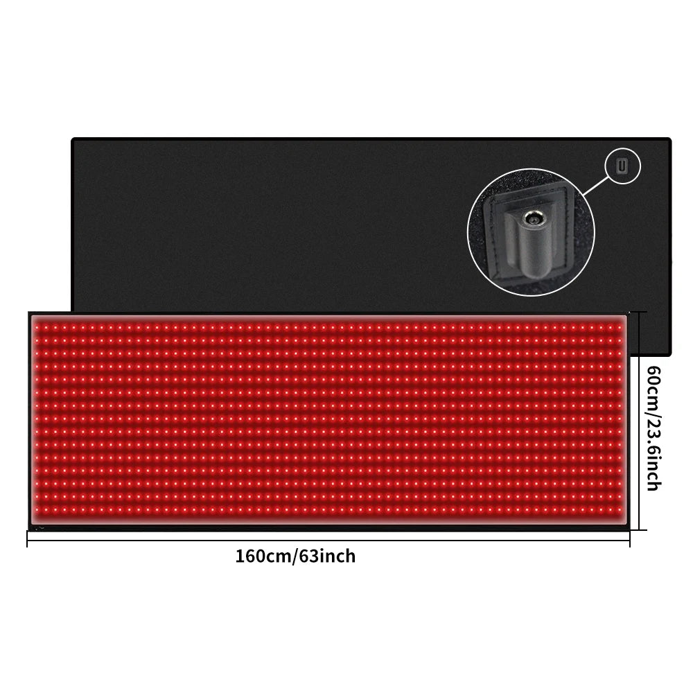 Full Body Red Light Therapy Mat 945 LEDs 660nm 850nm