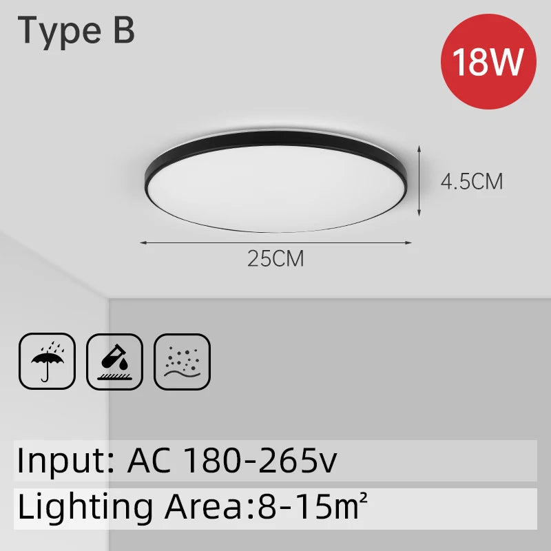 Chenben LED Ceiling Light Fixture for Kitchen and Bathroom