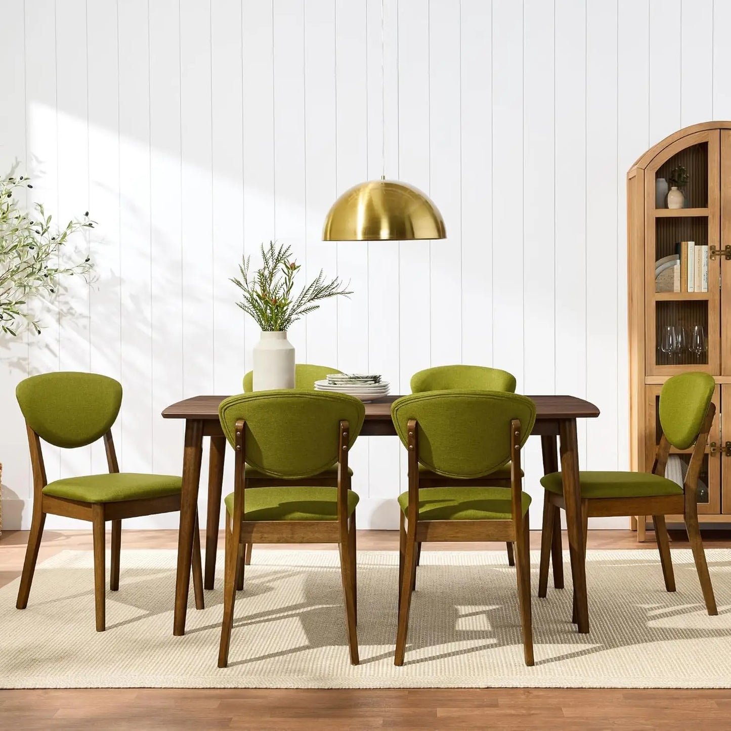 Mid Century Modern Upholstered Dining Chairs