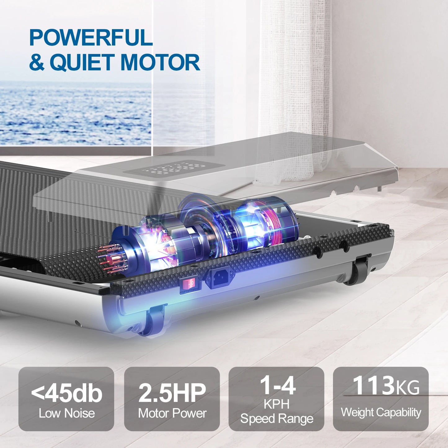Noned Walking Pad Mini Under Desk Treadmill For Home Office