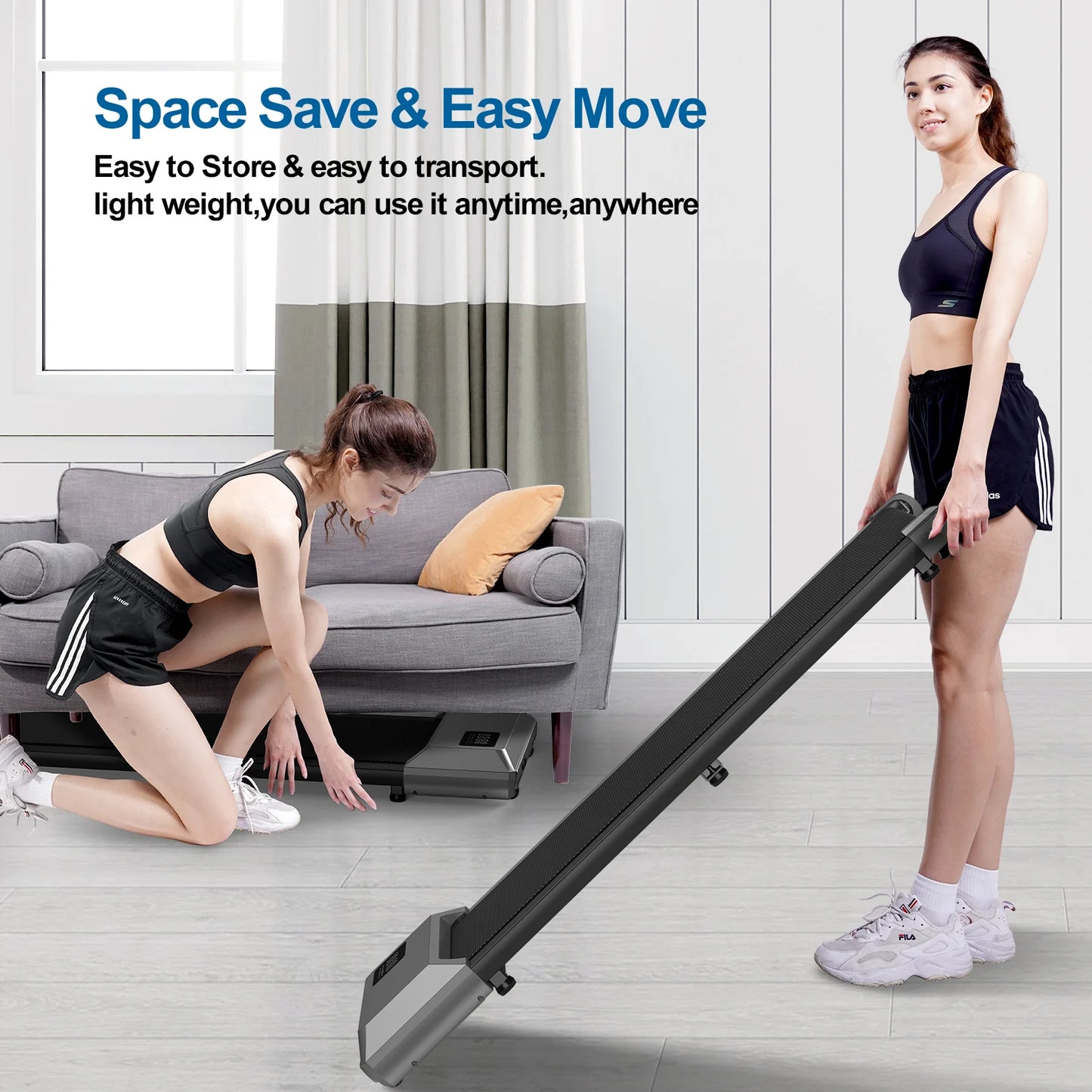 Walking Pad Mini Treadmill Under Desk 2in1 Portable Home Office