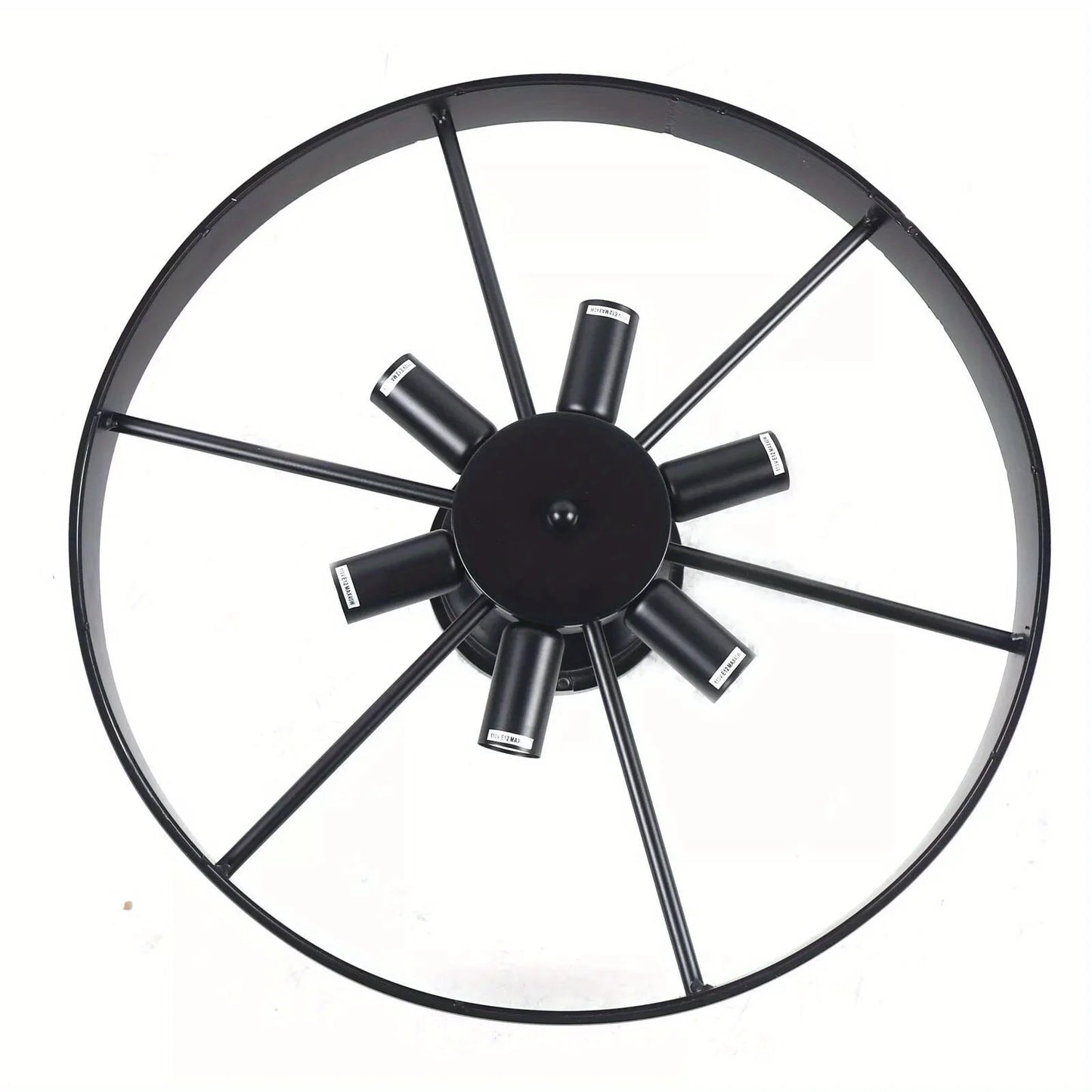 Industrial 6-Light Flush Mount Ceiling Light