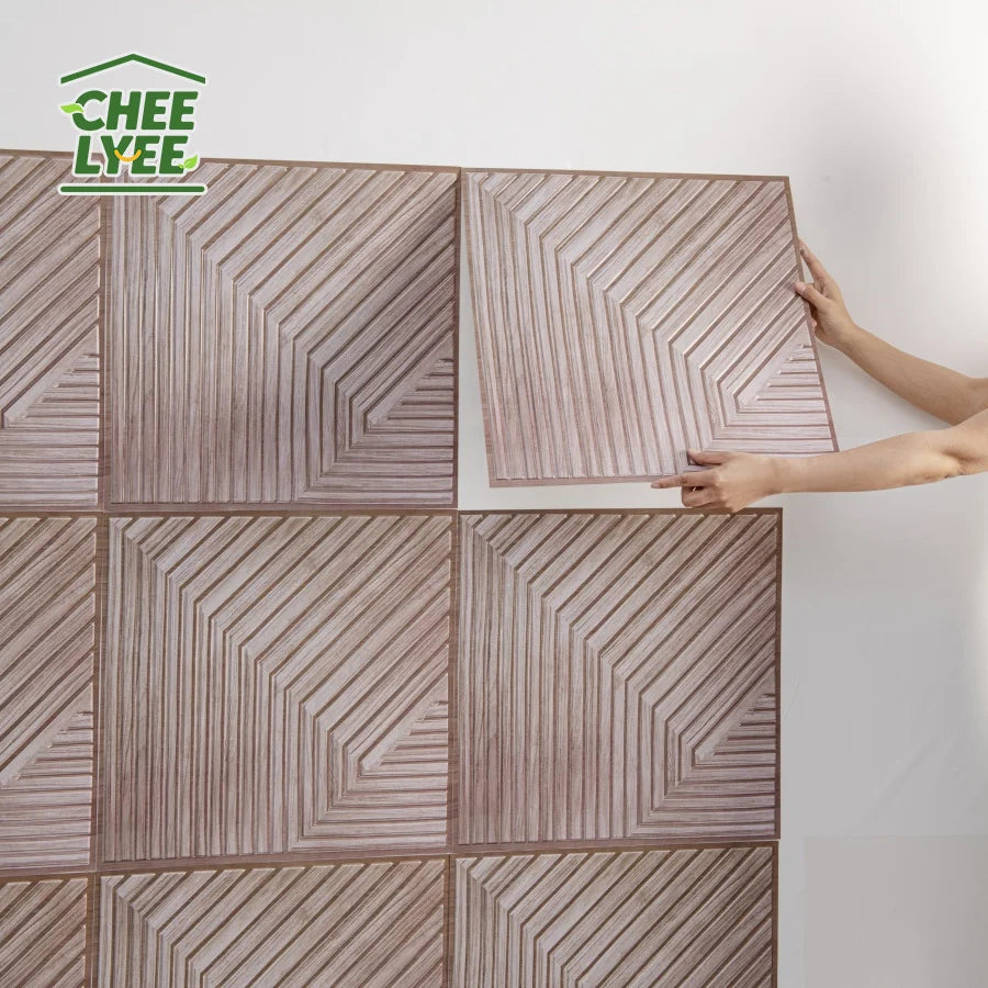 3D Foam Wall Decor Panels Self Adhesive 10 Pcs Wall