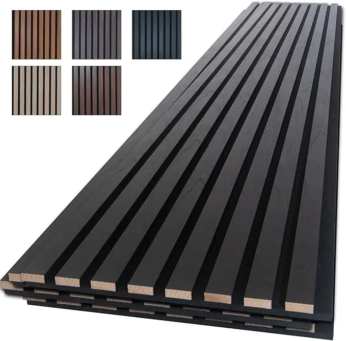Wood Slat Wall Panels For Interior Soundproof Noise Cancelling Decor
