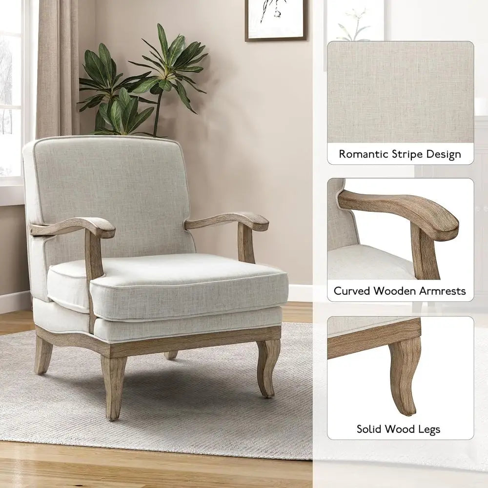 Mid-Century Upholstered Swivel Accent Chair