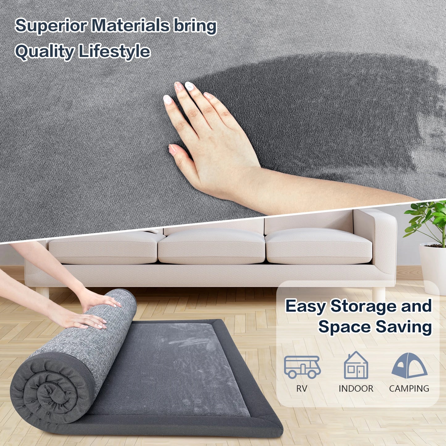 PaPaMat Memory Foam Playpen Carpet With Non Slip Bottom