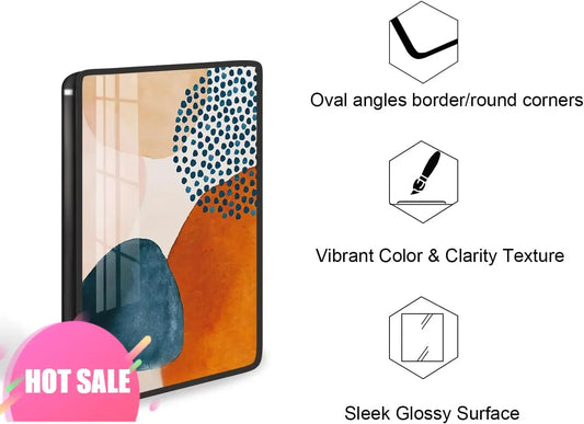 Framed Abstract Wall Art Boho Decor For Living Room