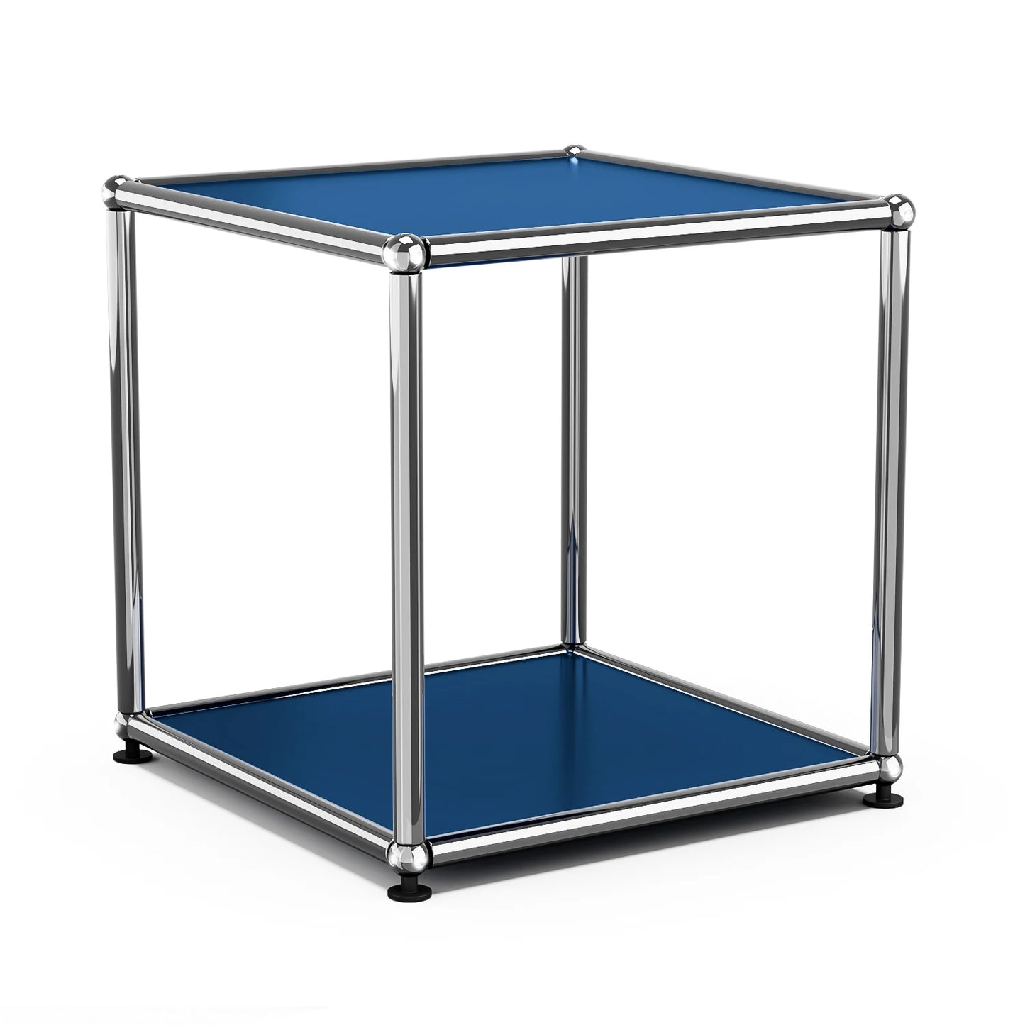 Furgle Modern Minimalist Side End Table With Cube Shelf