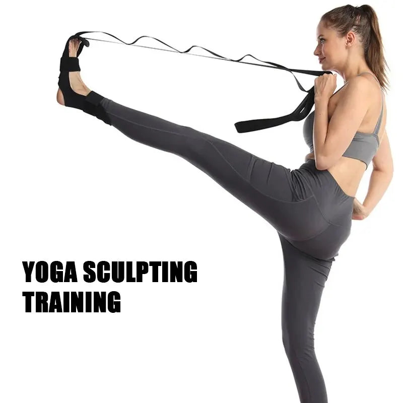 Home Fitness Open Back Yoga Stretching Band For Muscle Relaxation