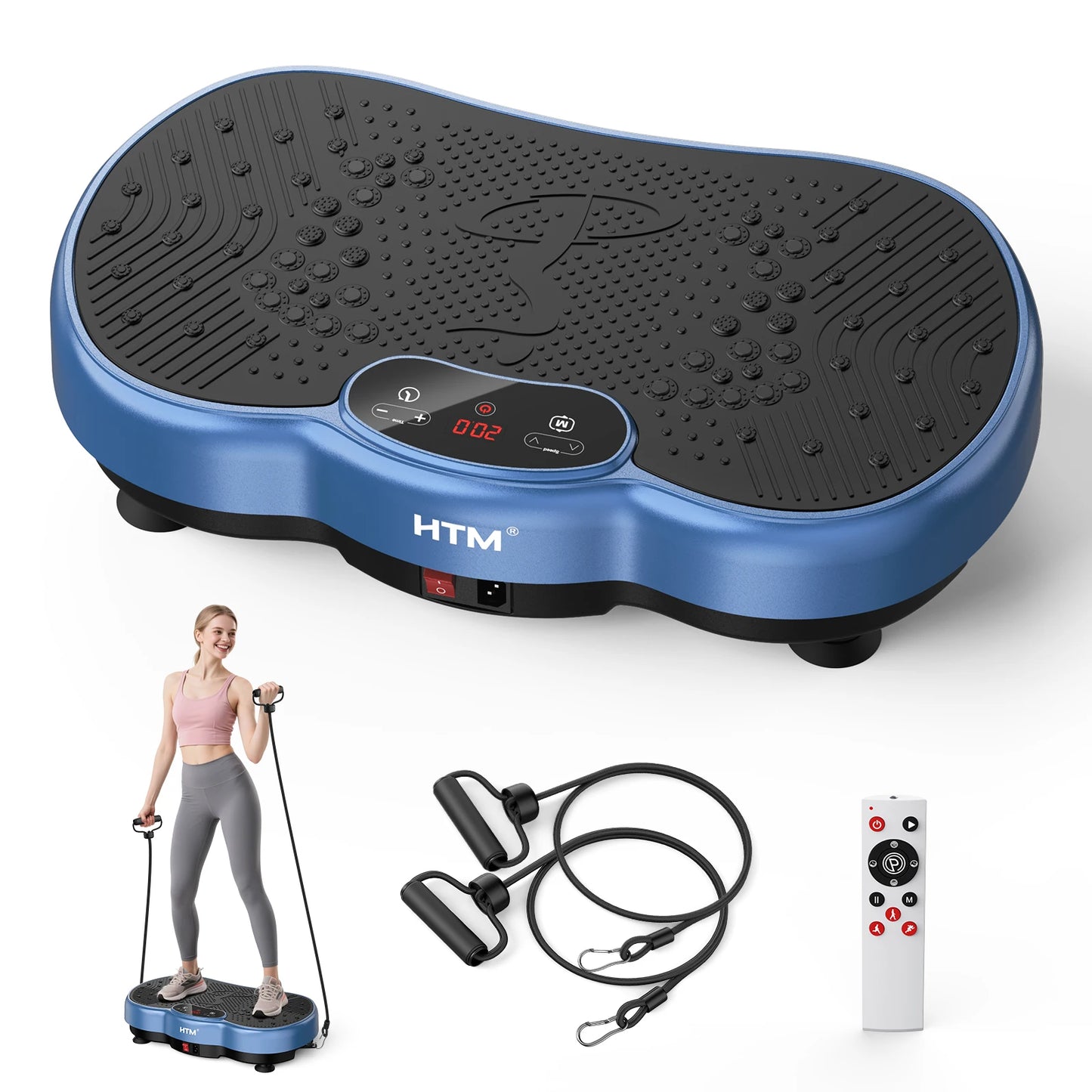 HTM Whole Body Vibration Plate Calorie Counter 120 Speed Levels