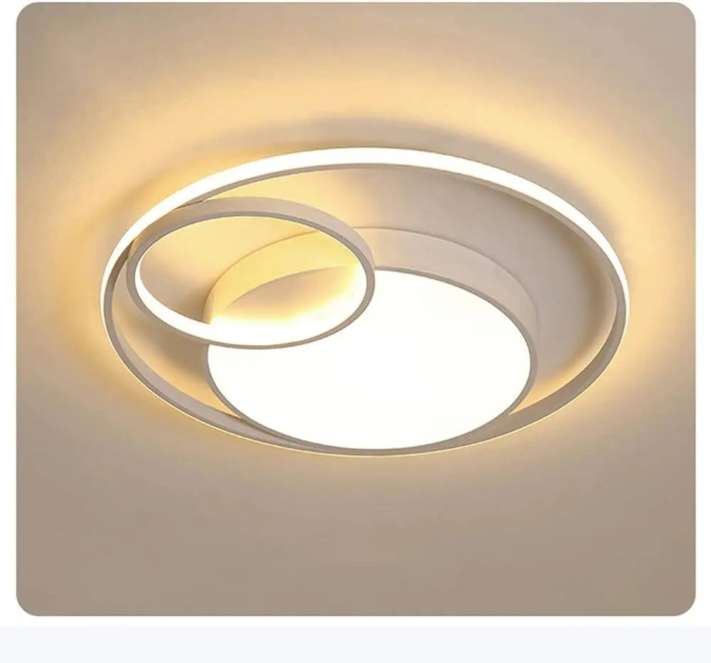 3 Ring LED Flush Mount Ceiling Light 55W Round Modern Chandelier
