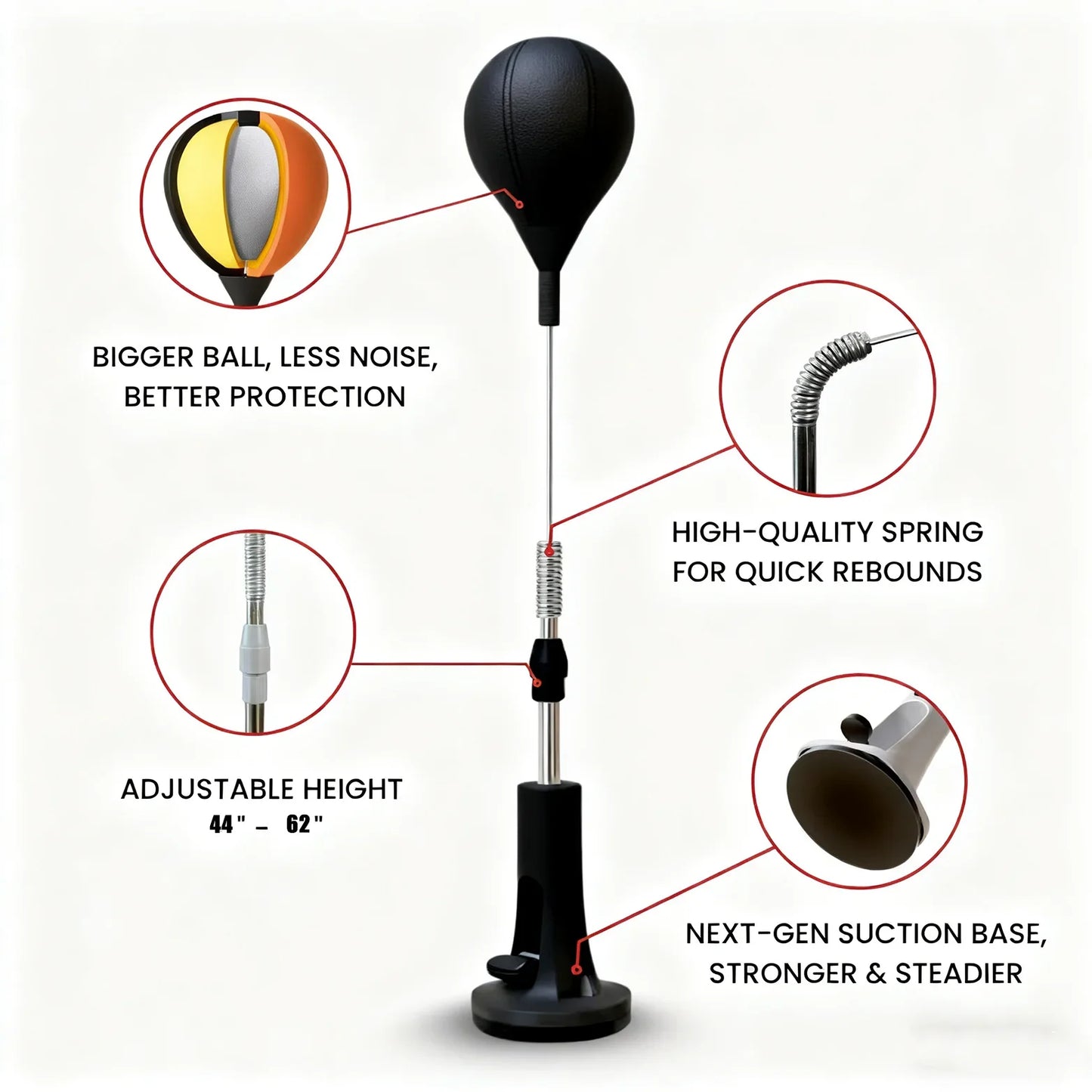Punching Bag Boxing Reflex Bag For Home Fitness Training